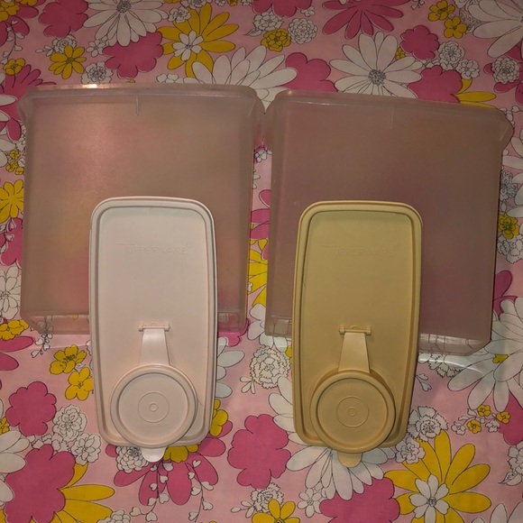 VTG- Tupperware clear canisters